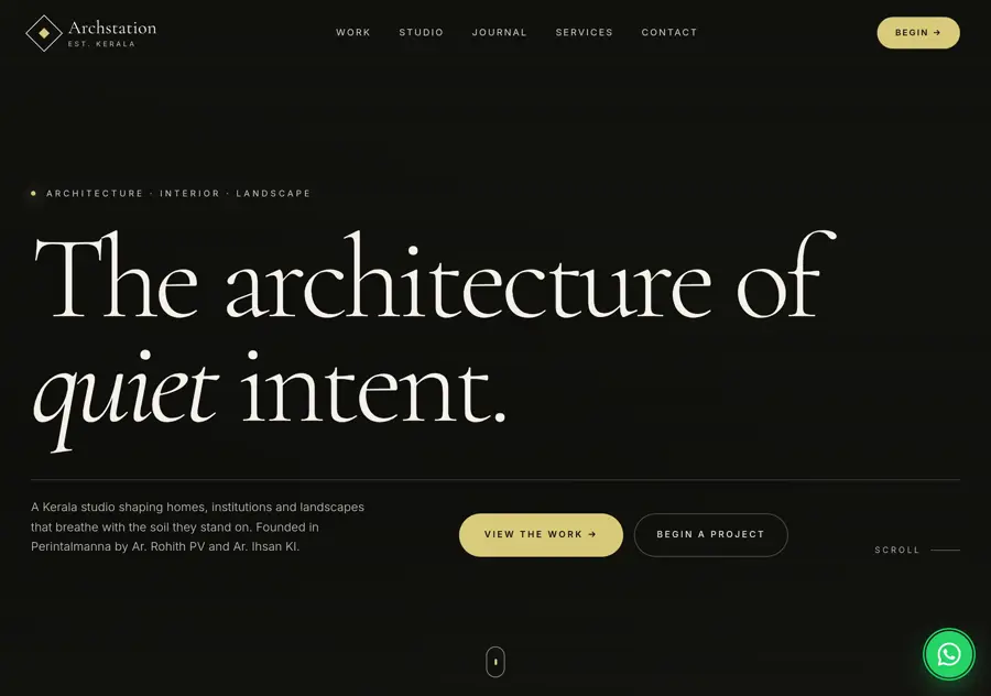 Archstation — live site built by Digital Shijil Studio